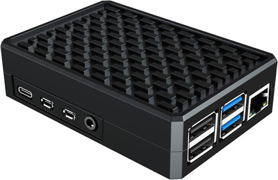 Raspberry Pi 4 Case,  Aluminiun Raspberry Pi Case Passive Cooling with Heatsink