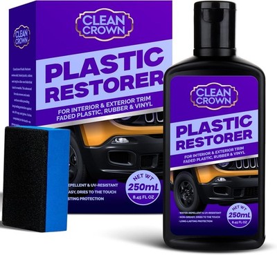 Plastic Restorer for Cars (8.45 fl oz), User Friendly Car Trim Restorer, Quick P