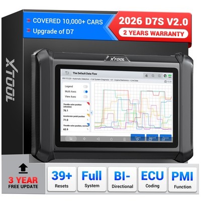 XTOOL D7S OBD2 Scanner Key Programmer Bidirectional Full Diagnostic Scan Tool 
