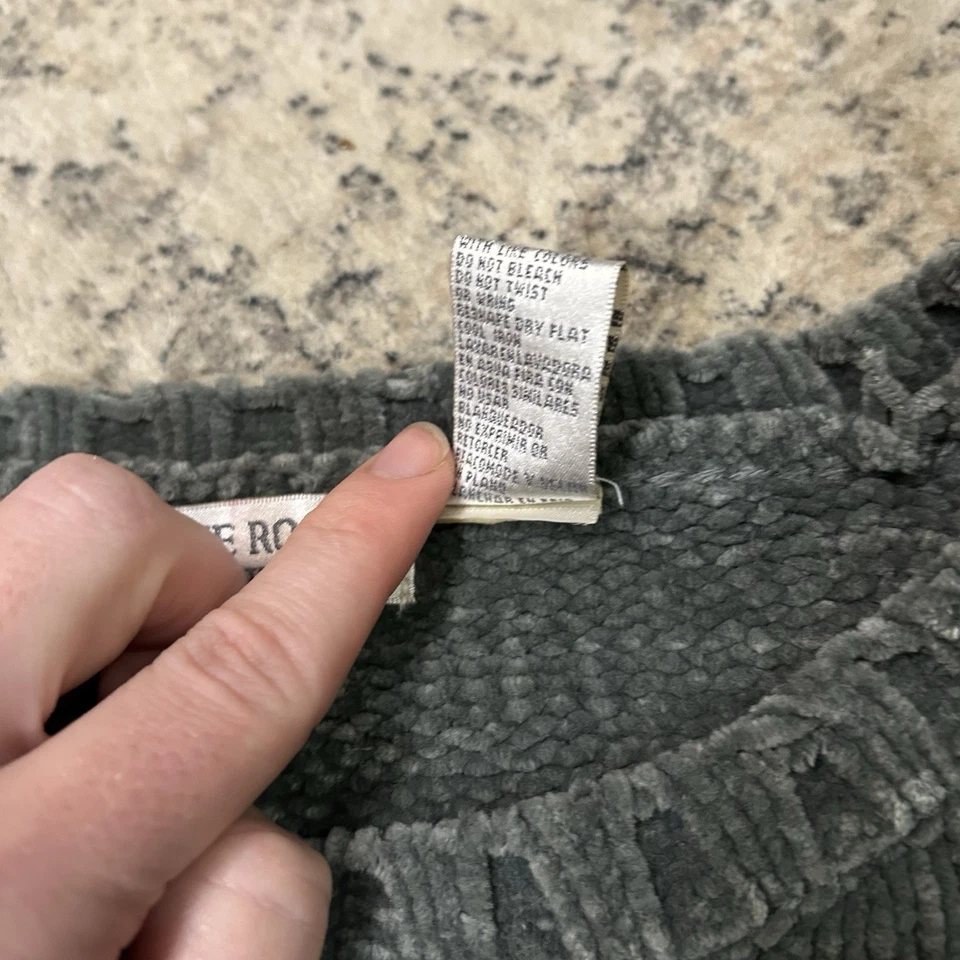 Suéter Y2K Stephanie Rogers Gris Chenilla Tejido Mediano Acogedor De Colección Fiesta de Vacaciones Foto 4 de 4