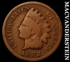 1892 Indian Head Cent- Scarce Better Date No Reserve #J1148
