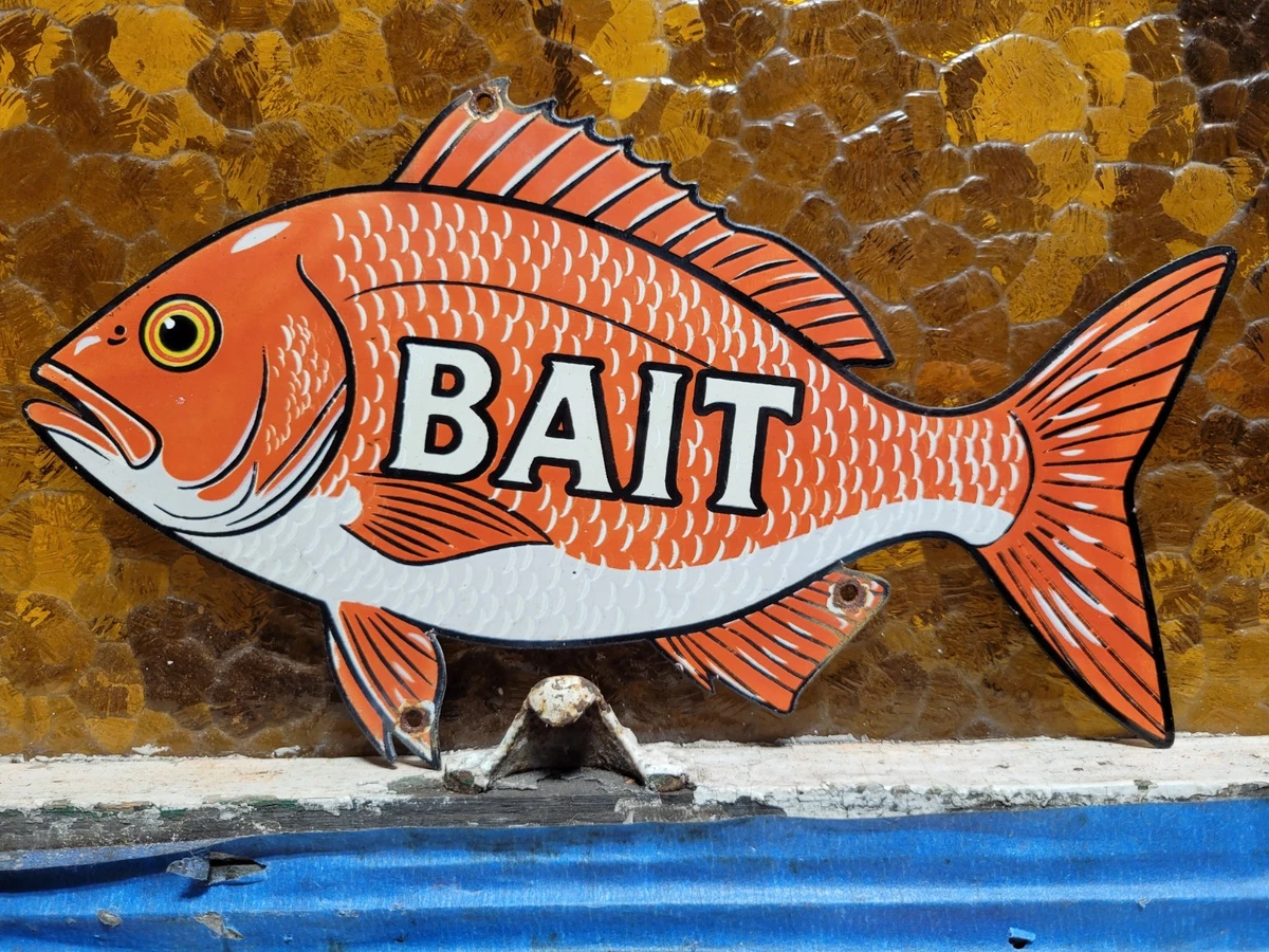 vintage fishing sign products for sale | eBay