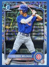 2025 Bowman Chrome Prospects Laser Refractor Yahil Melendez #BCP-222