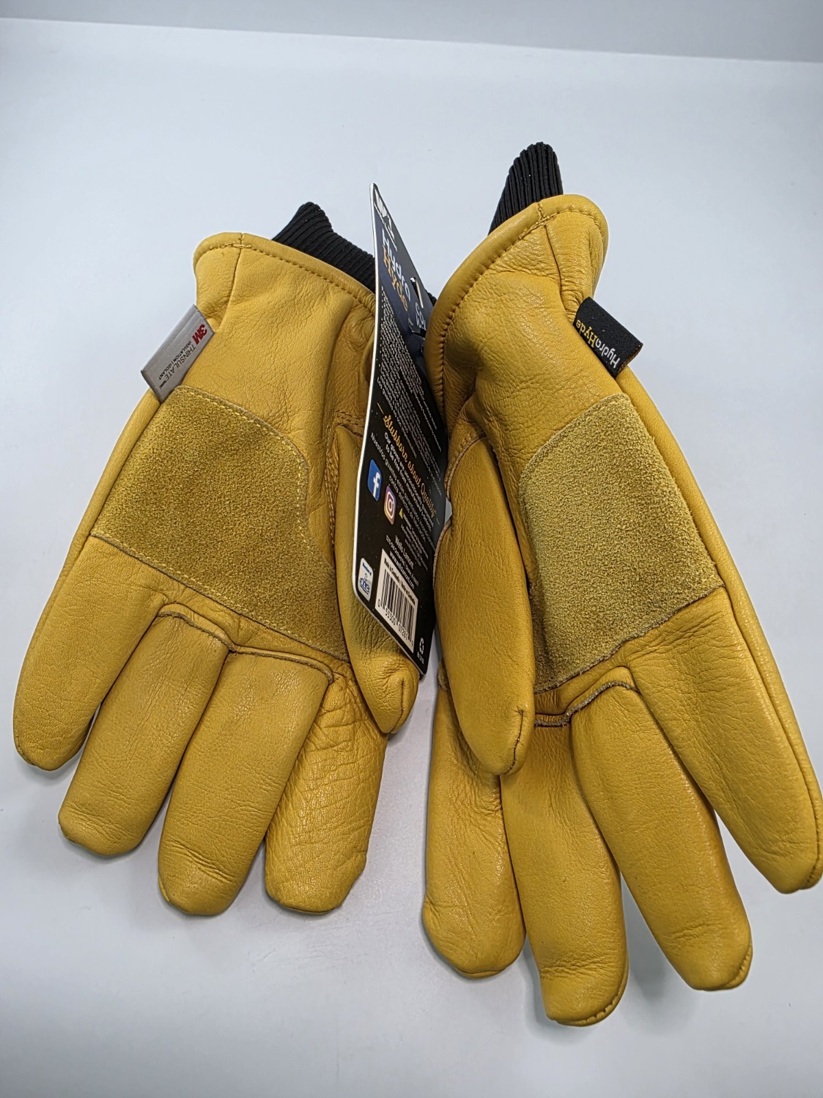 Wells Lamont Cold Weather Hydrahyde Thinsulate  Water Resistant Cowhide Gloves L