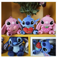20cm Disney Stitch Plush Doll Blue  Pink Lilo Stuffed Toy for Kids Birthday Gif