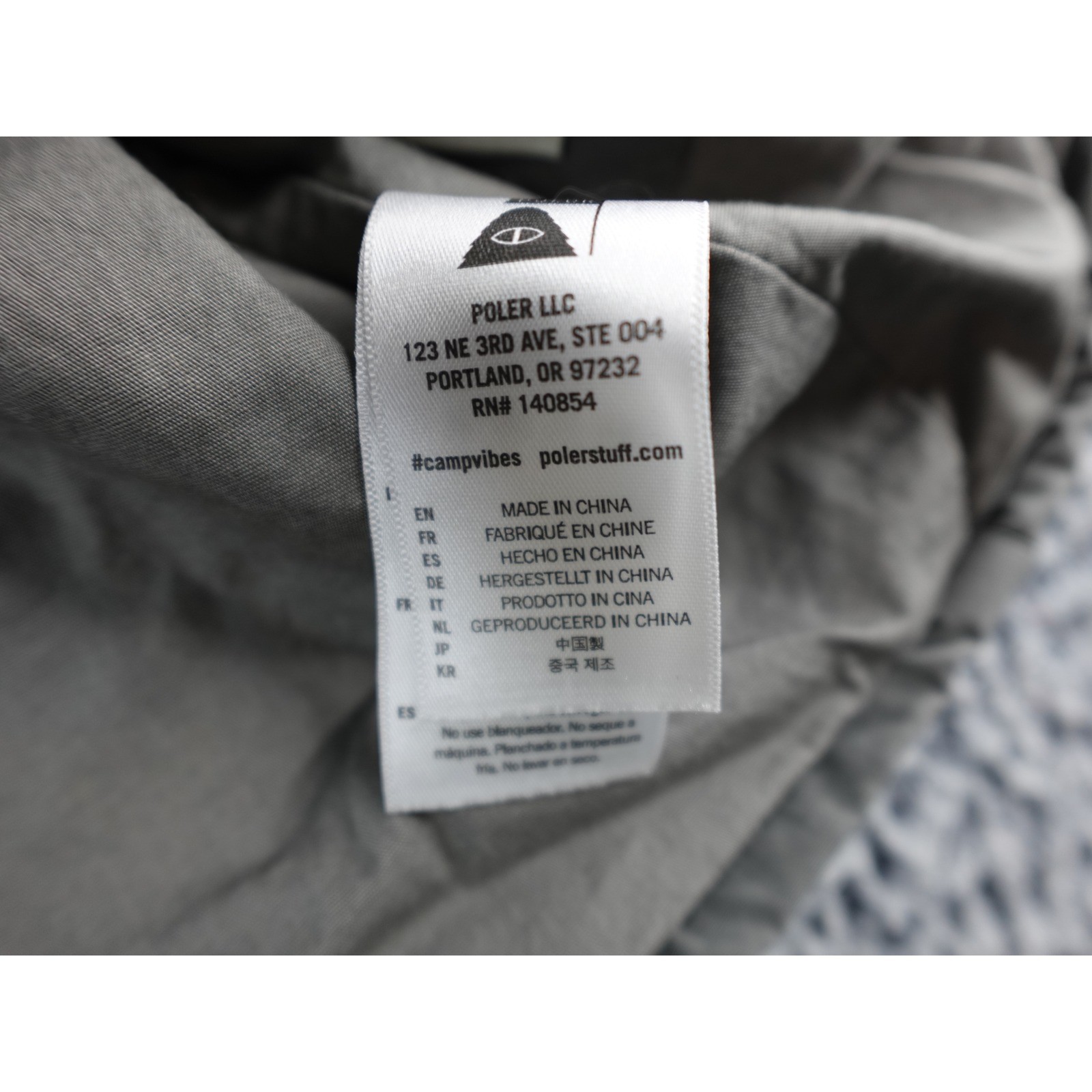 Poler Stuff Lightweight Snap Button Jacket Grey O… - image 10