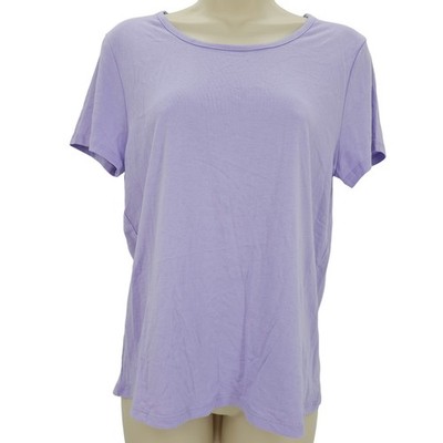 Threads 4 Thought Womans size XS Purple Short Sleeve Crossover Back T-shirt NEW