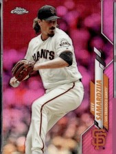 2020 Topps Chrome #197 Jeff Samardzija Pink Refractor
