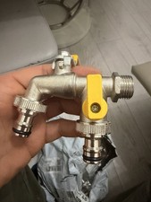 Twin Outlet Tap With Check Valve