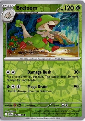 Breloom 006/182 SV10: Destined Rivals Pokémon Card TCG