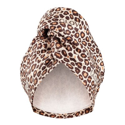 Glov Haarpflege-Turban Cheetah Design, ultra-absorbierend, vegan