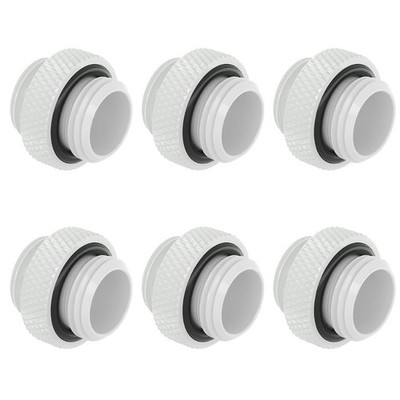 Dracaena.io 6 Pack G1/4'' Thread, Male to Mini Extender, White (6pcs) 
