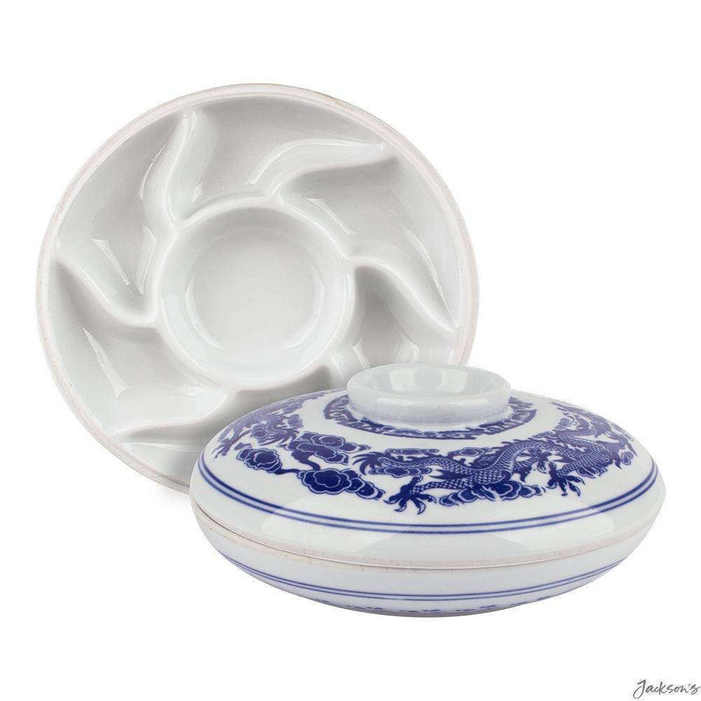 Jackson's : Ceramic Palette : 8.25in Diameter : 3in Deep With Lid (Apx.21x8cm...