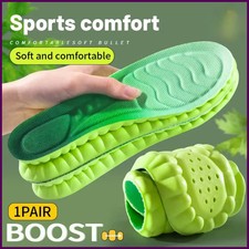 1Pair Sport Insoles PU High Stretch Shock Resistant Antibacterial Breathable