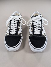 Vans Old Skool Primary Check Shoes Mens 7 Womens 8.5 Black White Checker