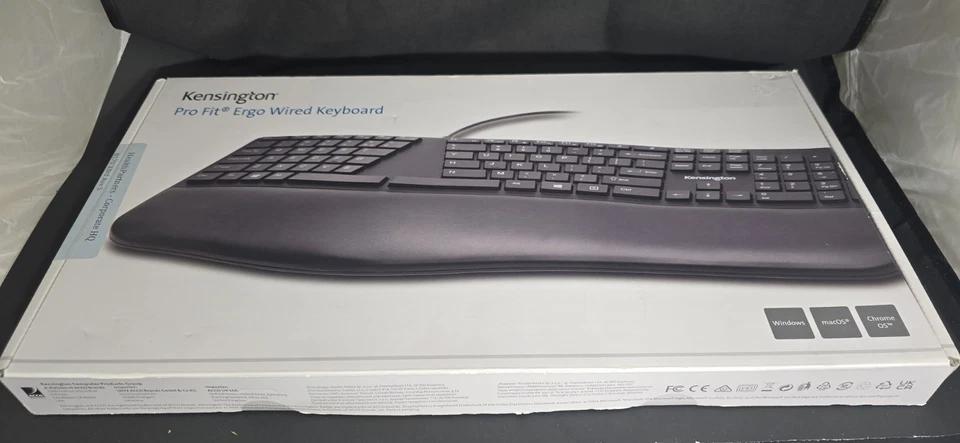 Kensington Pro Fit Ergo Wired Keyboard K75400US Black BNIB SEALED - Image 2 of 4