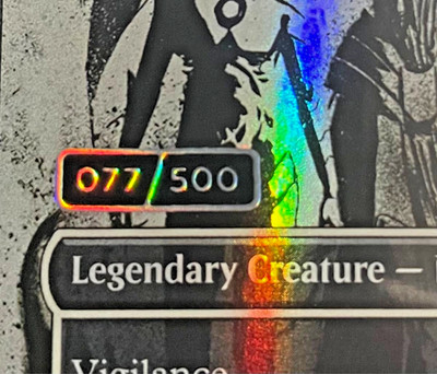 MTG Elesh Norn Grand Cenobite Serial 077/500 Double Rainbow Foil Serialized