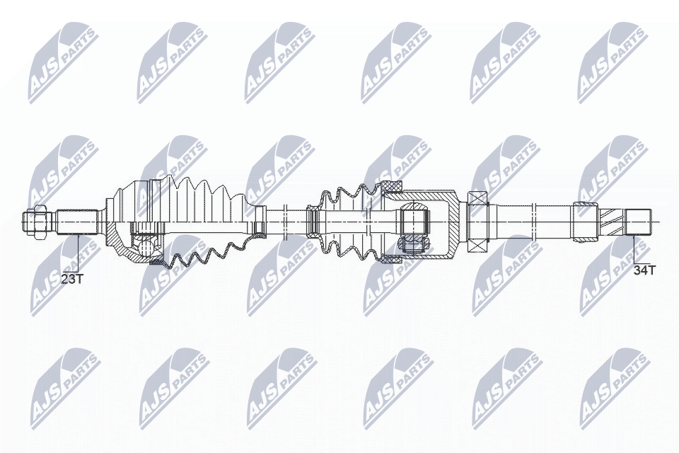 NTY NPW-RE-149 Drive Shaft for RENAULT