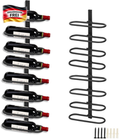 Weinregal Wand Metall, Weinflaschenhalter Zur Wandmontage, Weinhalter FüR 8 Flas