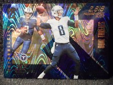 2016 Marcus Mariota Unparalleled DT Blue Wave card #DT-14...25 / 25....Titans