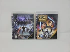 Star Wars The Force Unleashed & Clone Wars Republic Heroes PS3 CIB PlayStation 3