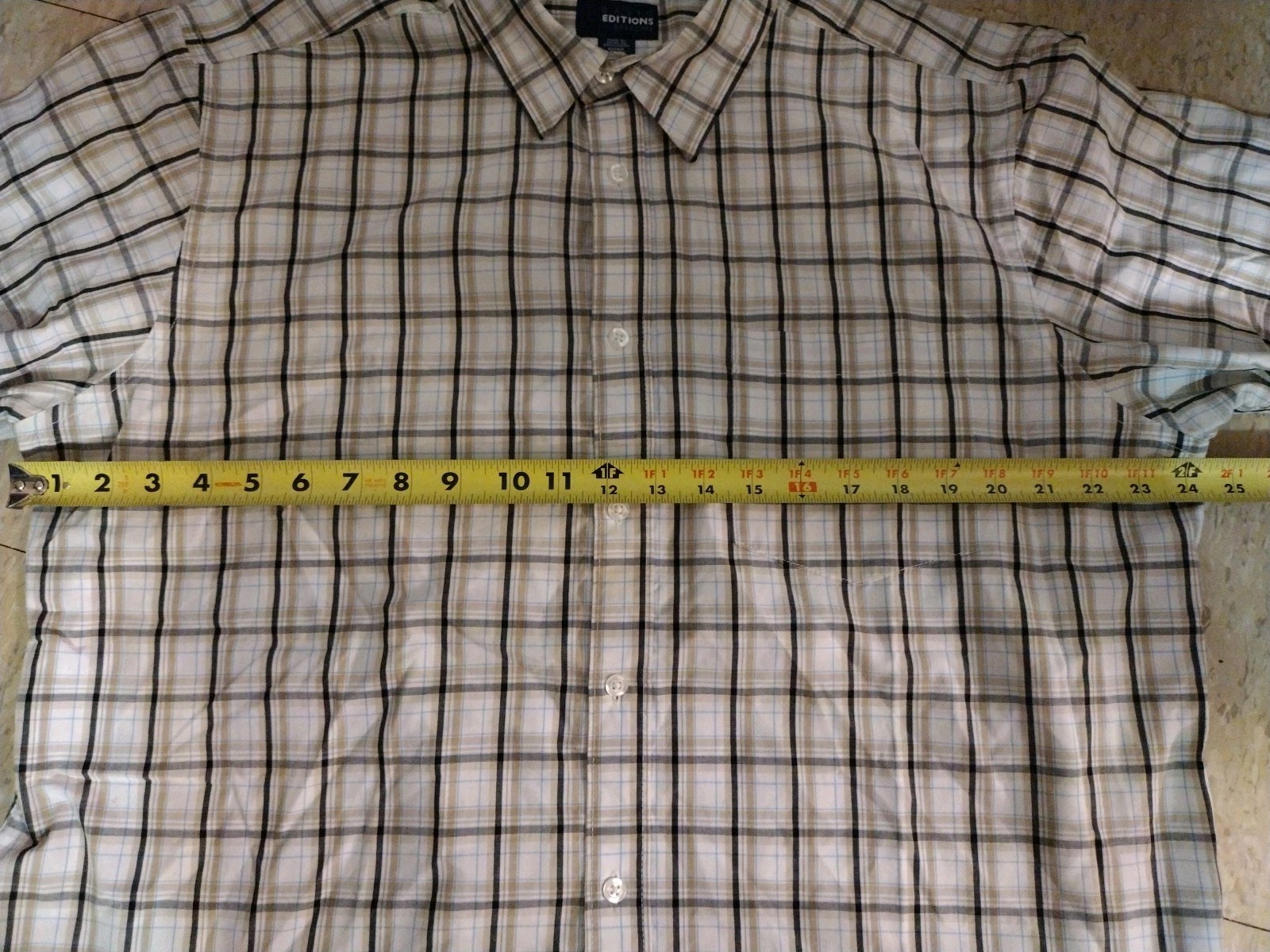 Basic Editions Sears Button Up Down Shirt Men's S… - image 11
