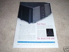 Krell Full Balanced FPB 600 Amplifier Ad 1997, RAW POWER, 1 page, original