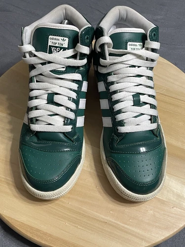 Adidas Originals Top Ten Green High Top Shoes Men's 7 Women's 8 Style G08391