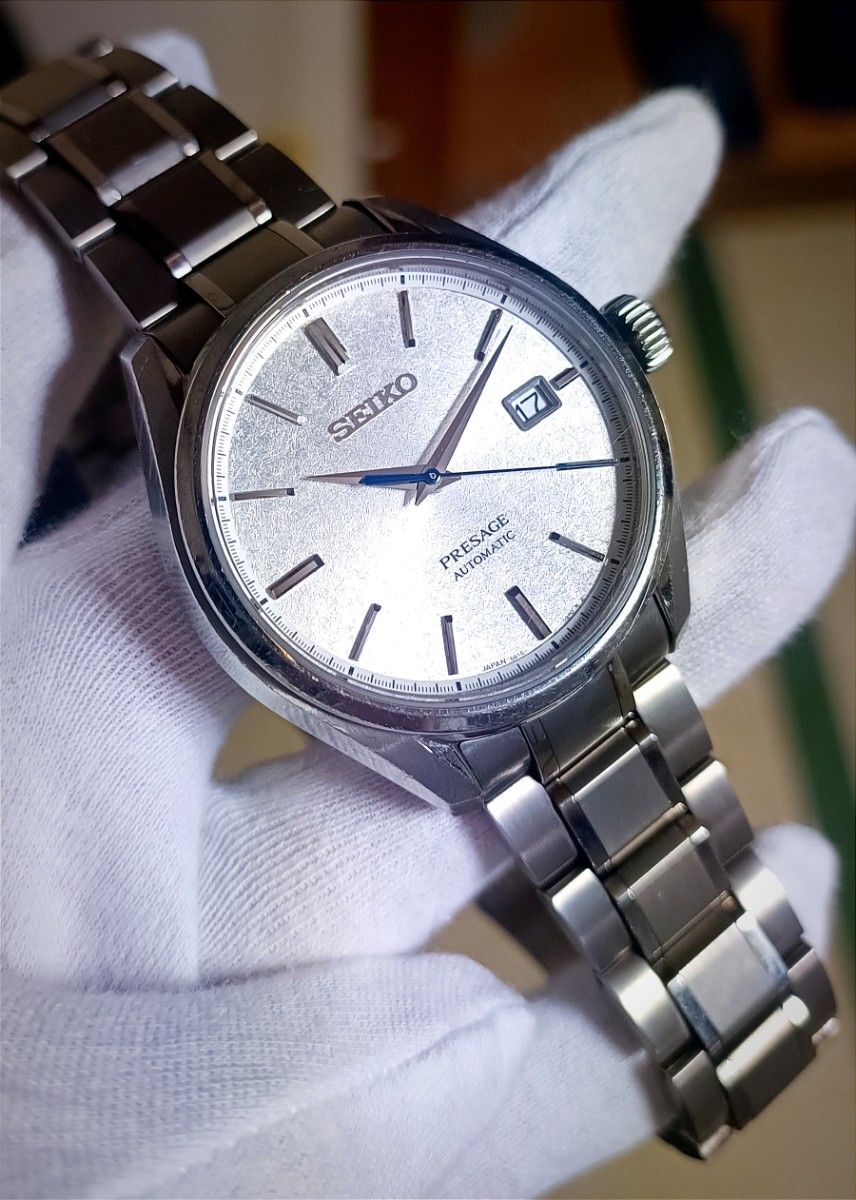 SEIKO PRESAGE SARX055 勧める 和紙模様 Snow flake
