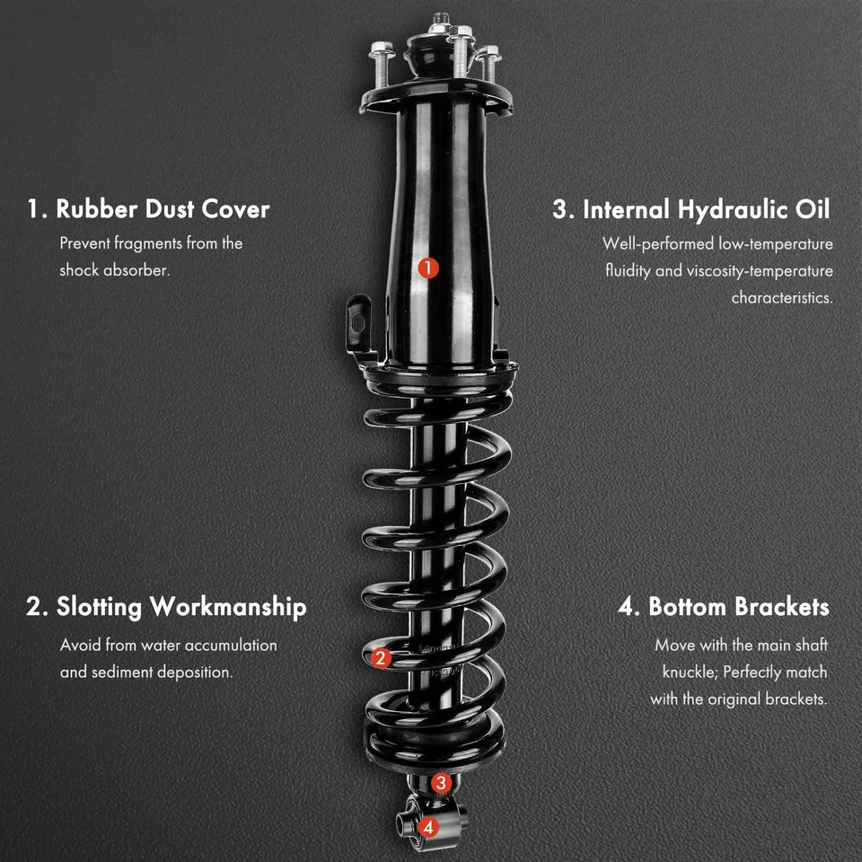 2x Rear Left & Right Shock Absorber Assembly for Lexus IS250 06-13 IS350 11-13 — 第 3/4 张图片