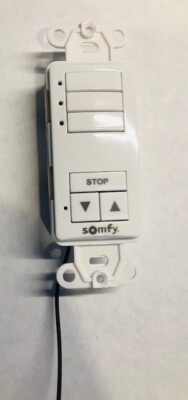 Somfy DecoFlex WireFree RTS 3 Channel Switch-White 1811071