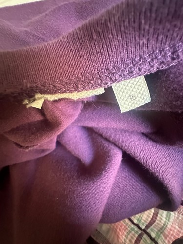 Cotton Traders Purple/Mauve/Lilac Check Peplum Two In One Blouse Size 16 - Picture 15 of 17