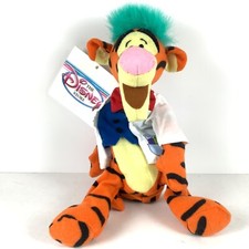 The Disney Store Mad Scientist Tigger 9" Bean Bag Plush Stuffed Animal NWT