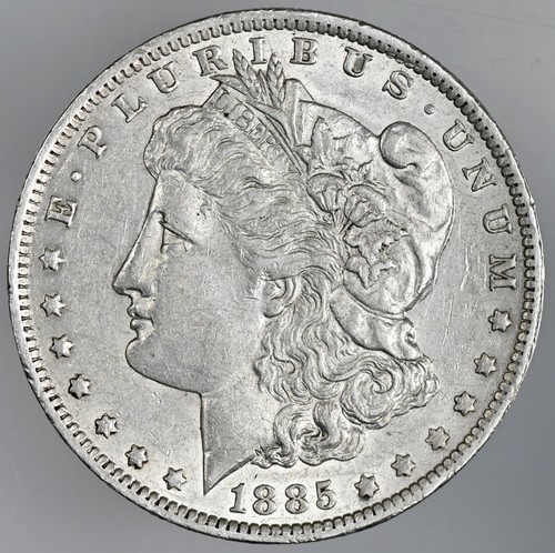 1885-O $1 MORGAN SILVER DOLLAR XF/AU DETAILS "CLEANED" (250425-067)