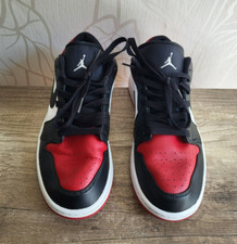 Nike Air Jordan 1 Low Bred Toe scarpe sneaker multicolore taglia 44