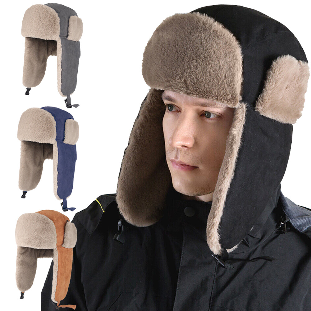 Windproof Fleece Ski Mask with Earflaps for Cold Winter Weather