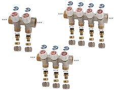 MULTISTRATO collettore tubo acqua con rubinetti completi di KIT D.16x2,00