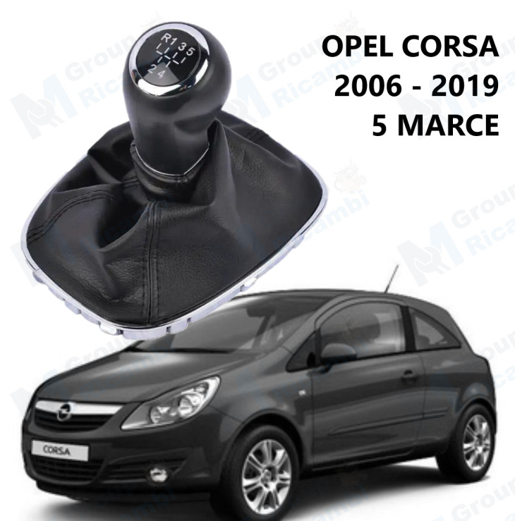 Opel Corsa Pomello Cuffia Leva Cambio Impugnatura Manopola 5 Marce Velocità
