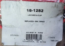 Sierra 18-1282 Lanyard and Clip Red