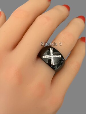 Bague Ancienne En Argent Massif 925 Sertie De Zirconiums - Taille 56, Style Cocktail