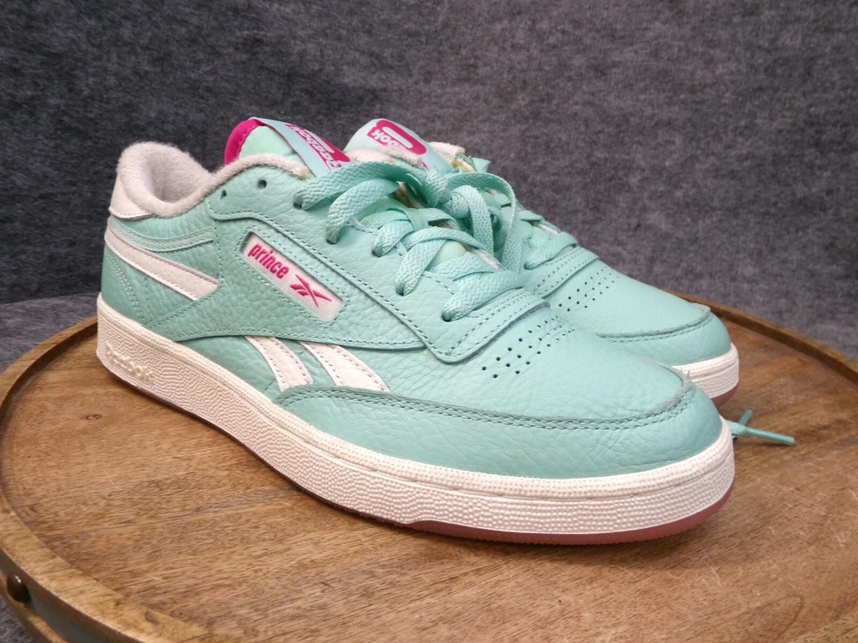 Reebok Club C Revenge x Prince Semi Pixel Mint White 2021 Mens Shoes Size 8.5 US - Image 2 of 4