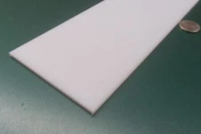 Hdpe White Bar .125" (1/8") Thick x 3.25" Wide x 24" Long, 8 Pcs, 16 Ft