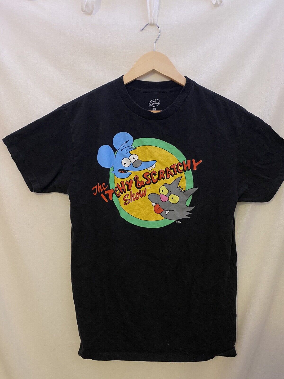 Vintage Authentic The Simpsons Itchy and Scratchy Show 2000 Y2K T Shirt VTG  Tee