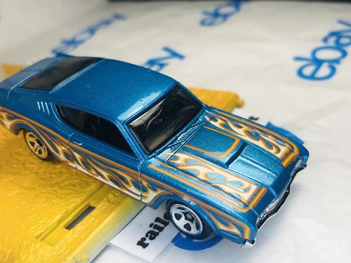 Hot Wheels 2016 #100 HW Flames #10 1969 Mercury Cyclone MOC 5 spoke Wheels Loose - Picture 8 of 9