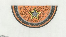 BH Designs Needlepoint Halloween Star Ornament HP 18ct Canvas