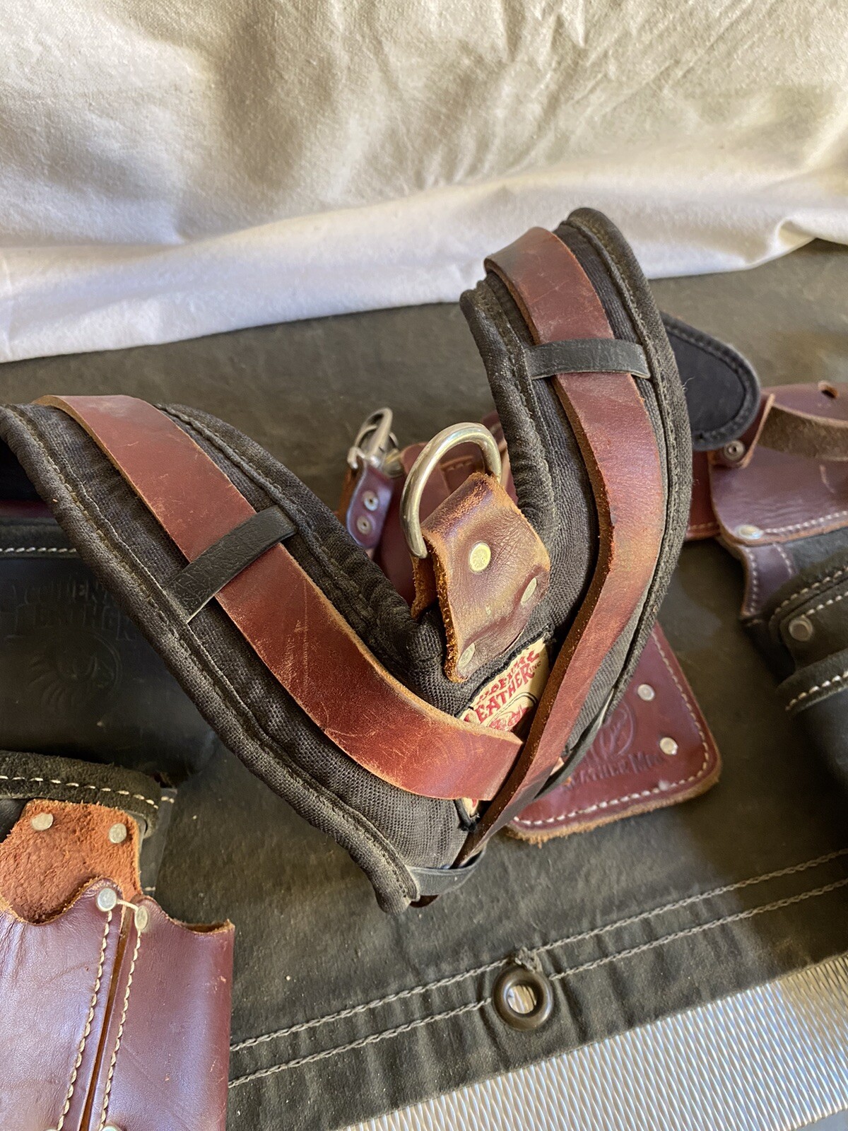 occidental leather tool bags with suspenders eBay