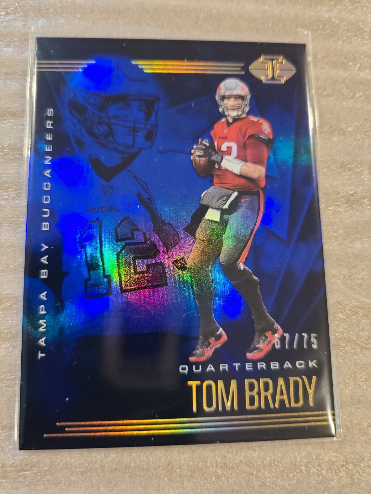 2020 Panini Illusions 44/75 Tom Brady Blue. HOF
