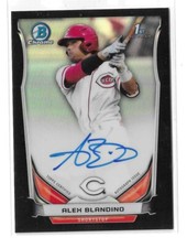 2014 Bowman Draft Chrome Pick Black Refractors /35 Alex Blandino #BCA-AB Auto