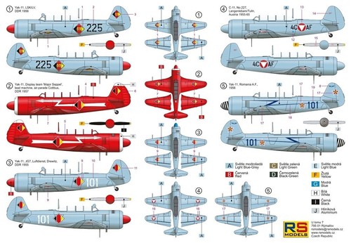 Yakovlev Yak 11 / C-11 "Moose" Germany, Romania (1/72 model kit, RS 92229) - Picture 2 of 5