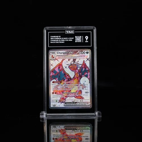 TAG 9 Mint Charizard ex Black Star Promos Premium Collection SVP056